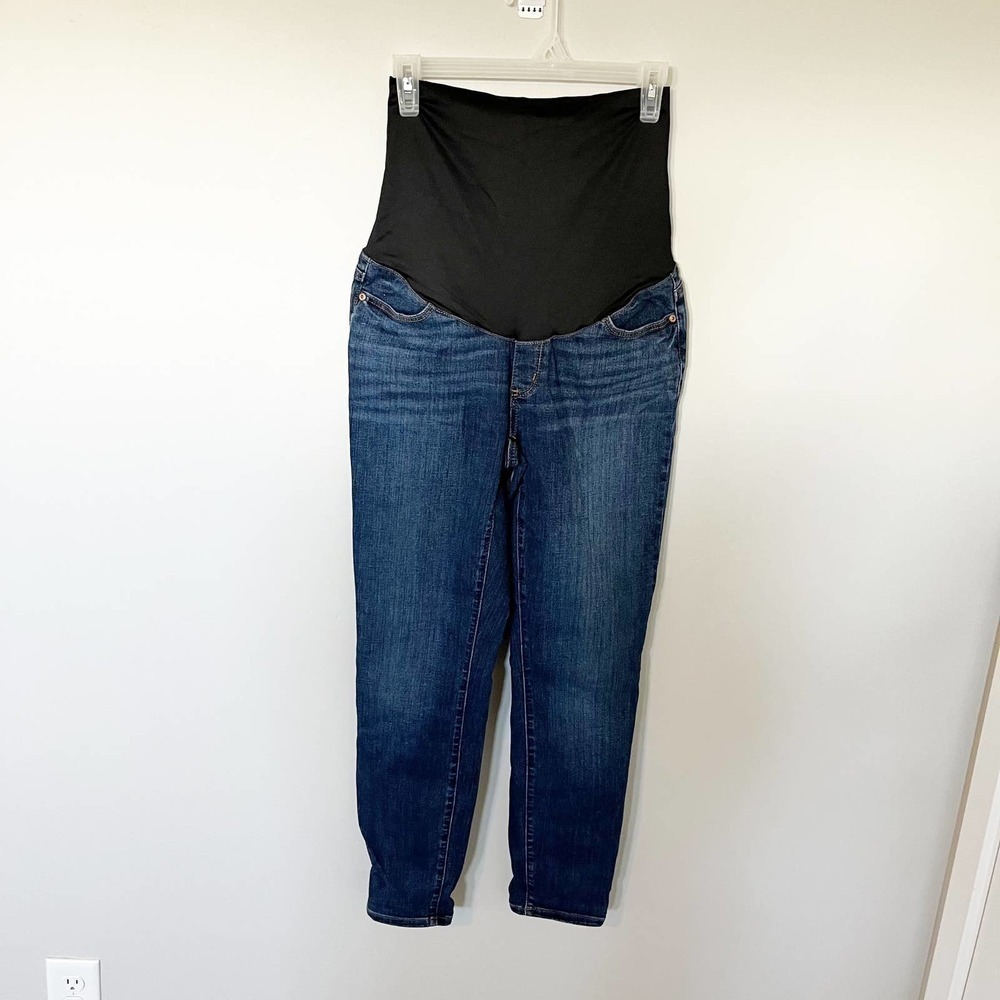 Loft maternity over the‎ bump skinny jeans size 4